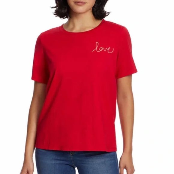 NWoT Ella Moss Womens 2 Pack Short Sleeve Blue Stripe Love Tee Size XS $40 9A166 - Picture 3 of 3